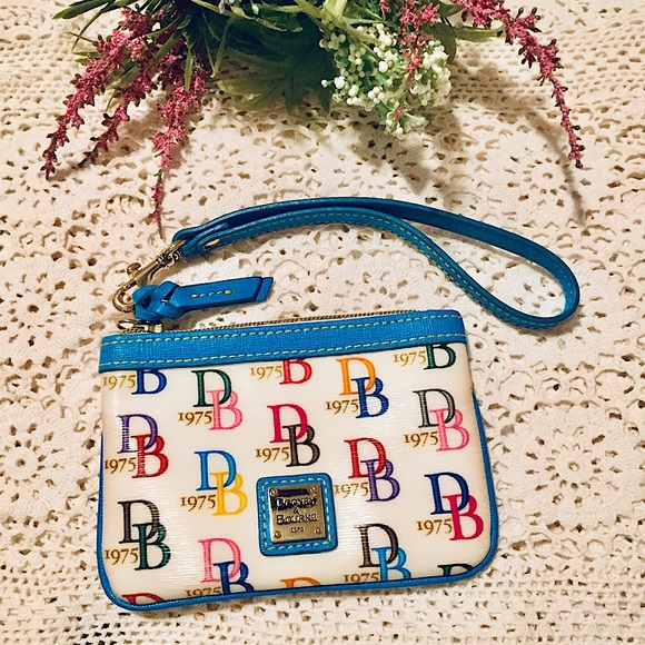 Dooney & Bourke Handbags - 🌈SOLD🌈 Dooney Bourke 1975 Multicolor Wristlet🌈